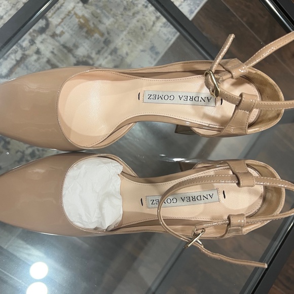 Andrea Gomez Gioia Nude Ankle Strap Heels - Picture 4 of 6